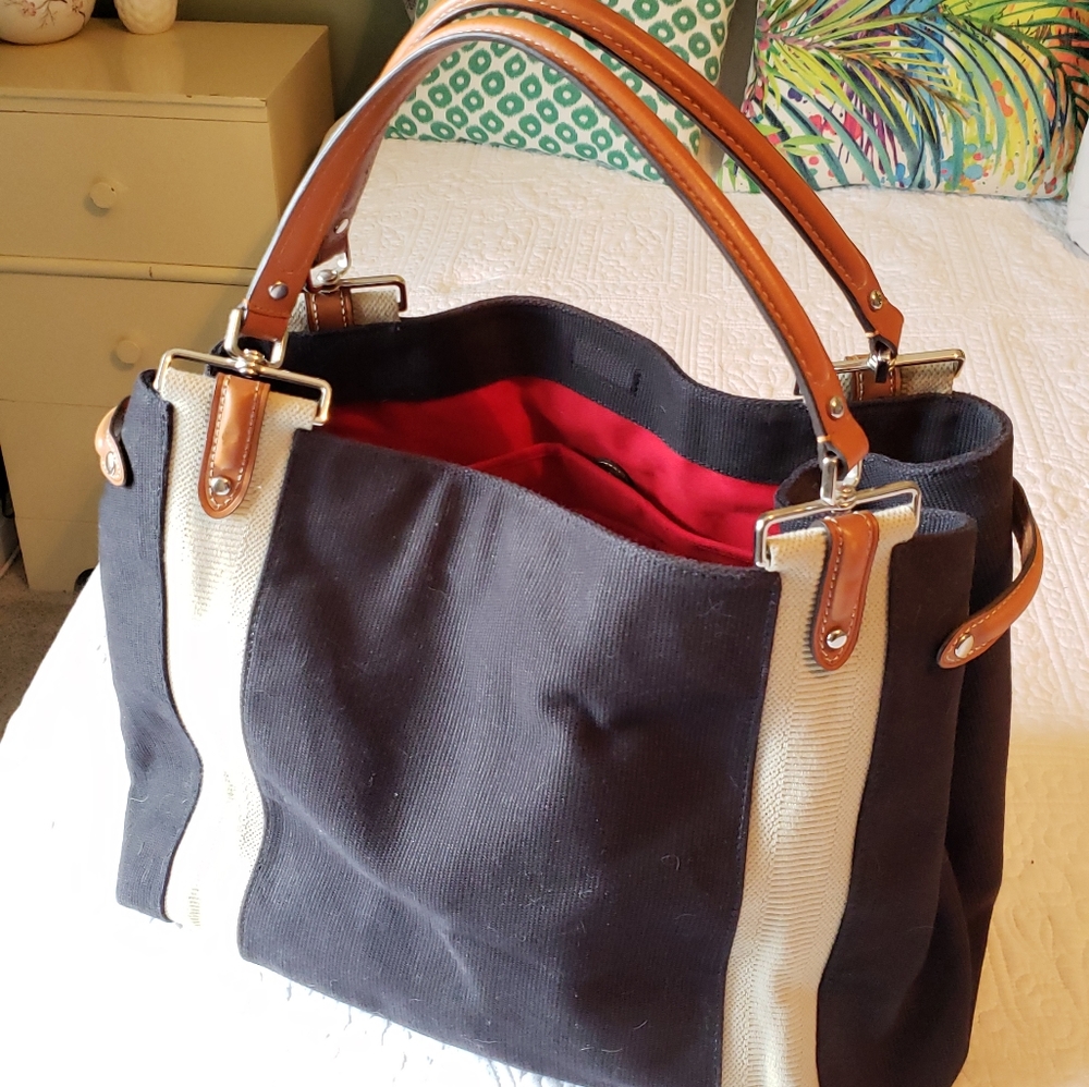 Ralph Lauren - Rare Black and Tan Canvas Overnight Bag